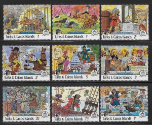 Turks & Caicos Islands 695-704 Disney Pirates of the Caribbean MNH c.v. $19.25