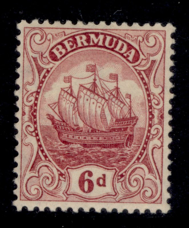 BERMUDA GV SG86, 6d purple, M MINT.