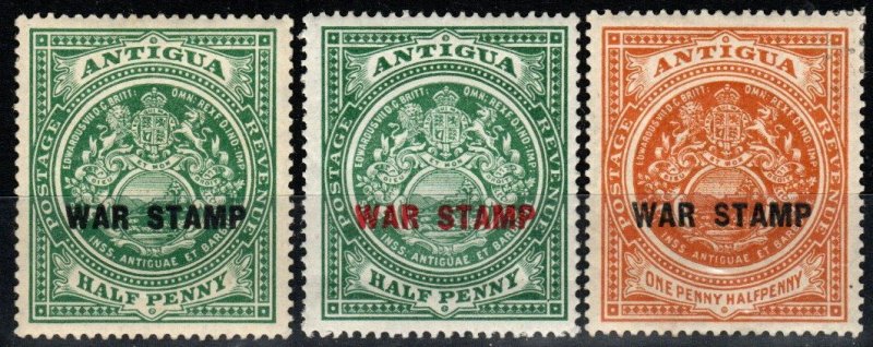 Antigua #MR1-3 F-VF Unused CV $8.10 (X903)