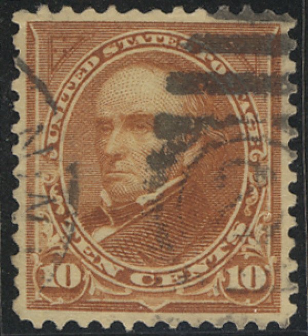 MALACK 283 XF, fancy numeral cancel, great! SELECT! b5766