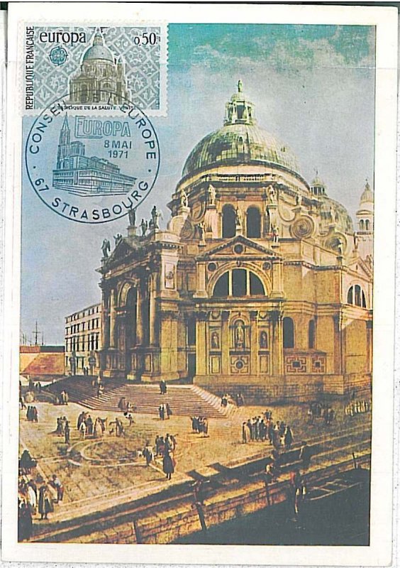 26300 - FRANCE  - POSTAL HISTORY - MAXIMUM CARD 1971 - ARCHITECTURE  Europa