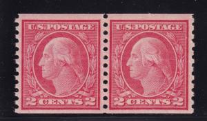 455 pair VF+ original gum never hinged with nice color cv $ 45 ! see pic ! 