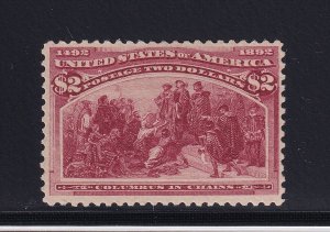 242 VF original gum lightly hinged with nice color cv $ 1000  ! see pic !