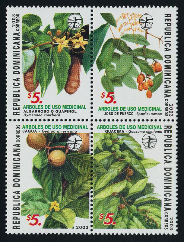 Dominican Republic 1396 MNH Medicinal Plants, Flowers