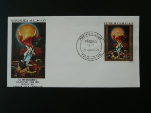 religious paintings Grunewald Easter 1973 FDC Madagascar 100974