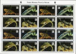 MADAGASCAR 1404e MNH FULL SHEET SCV $30.00 BIN $15.00 REPTILES