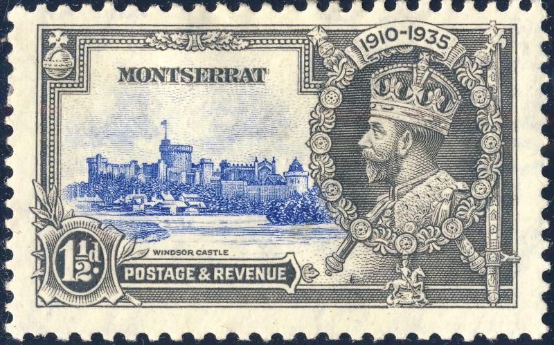 MONTSERRAT - 1935 - SG 95 1-1/2d KGV Silver Jubilee - Mint* 