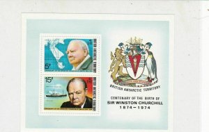 British Antarctic Territory 1974 Sir Winston Churchill MNH Stamps Sheet Ref27125