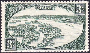 BRUNEI 1947 6c Black SG83 FU