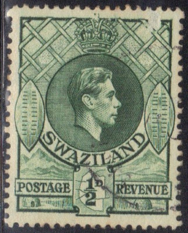 SWAZILAND SC# 27 MNH  1/2p 1938 SMALL ERROR IN UPPER RIGHT CORNER  SEE SCAN