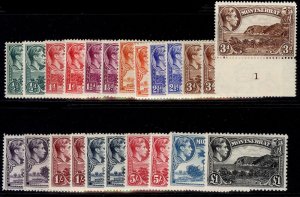 MONTSERRAT GVI SG101-112, 1938-48 set ALL SHADES + PERFS, LH MINT. Cat £360+