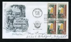 US 1122 Forest Conservation Issue ADDR ArtMaster FDC