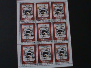 ​KOREA-1980-SC#1946- CONQUERORS OFSKY & SPACE-ANTHONY FOKKER -CTO-SHEET VF