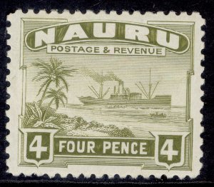 NAURU GVI SG32B, 4d olive-green, M MINT.