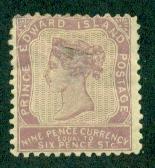 Prince Edward Island #8  Mint F H  SMALL THIN  Scott $95.00