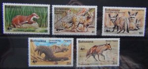 Botswana 1977 Diminishing Species set MNH