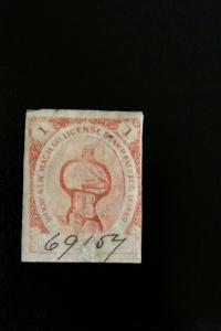 1860 McKay License Stamp 1c Orange Sewing Machine Co.