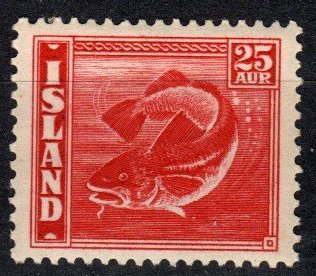 Iceland #224 F-VF Unused  CV $29.00 (X1157)