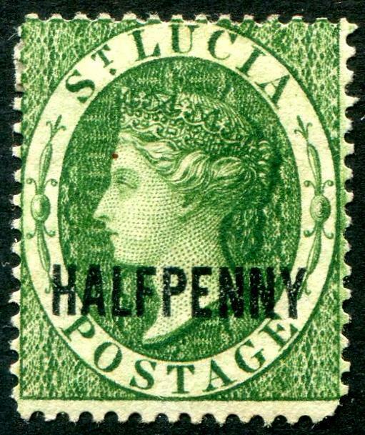 HERRICKSTAMP ST. LUCIA Sc.# 15 Mint Hinged Scott Retail $85.00