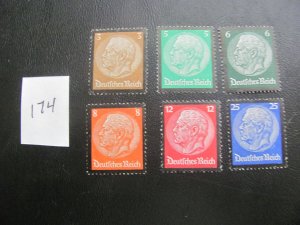 Germany 1935 MNH  SC 436-441 SET XF 140 EUROS (174)