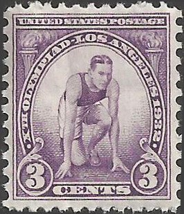 # 718 MINT NEVER HINGED ( MNH ) Violet 10th Olympic Games