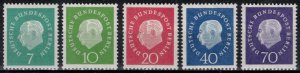  Germany - Berlin - Scott 9N165-9N169 MNH