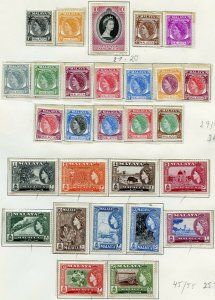 MALAYA MALACCA  LOT OF MINT  NEVER HINGED STAMPS ORIGINAL GUM