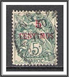 French Morocco #15 Liberty Equality Fraternity Used