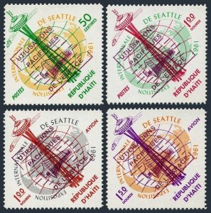 Haiti 503a-C207a,MNH.Mi A744-D744. Peaceful Uses of Outer Space,1963.Horizontal.