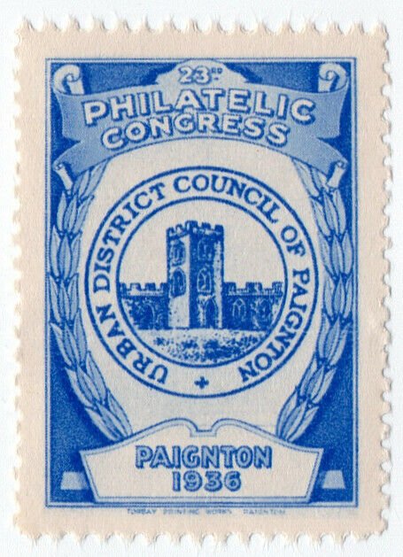 (I.B) Cinderella : 23rd Philatelic Congress (Paignton 1936) Council Seal