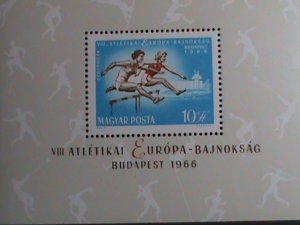 HUNGARY-1966-SC#C261  8TH EUROPEAN ATHLETIC CHAMPIONSHIP-BUDAPEST MNH S/S VF