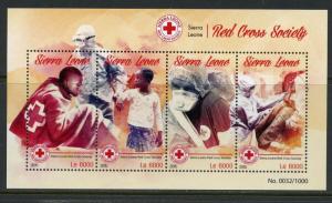 SIERRA LEONE 2015  RED CROSS SOCIETY SHEET  MINT NEVER HINGED