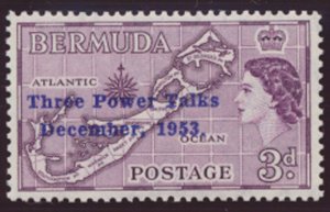 Bermuda  SG 152  SC# 164 MVLH Three Power Talks see details and scan