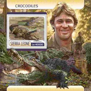 Sierra Leone - 2017 Crocodiles on Stamps - Souvenir Sheet - SRL17614b