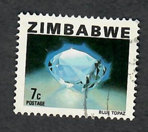 Zimbabwe #418 used single