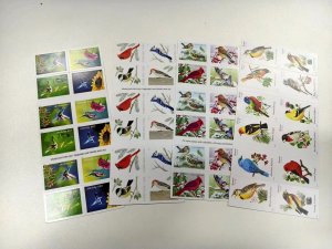 Birds forever stampa, 5 sheets total 100 pcs random styles