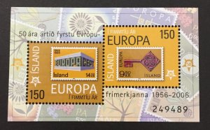 Iceland 2006 #1066 S/S, Europa 50th Anniversary, MNH.