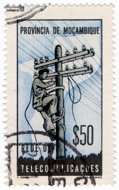 (I.B) Portugal Colonial Telegraphs : Mozambique $50