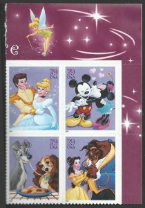 # 4025-4028 MINT NEVER HINGED ( MNH ) DISNEY ROMANCE