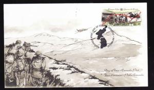 Canada-Sc#1993-stamp on FDC-Korea Armistice Agreement-2003-