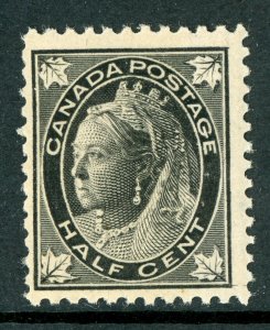 Canada 1898 QV Maple Leafs ½¢ Black Scott #66 F-FV MNH N951