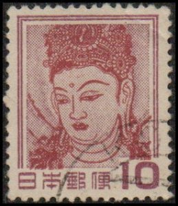 Japan 580 - Used - 10y Goddess Kannon (1953) (2) +