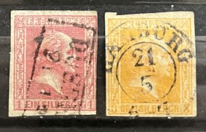 Prussia #11,13 Used- SCV=$20.00