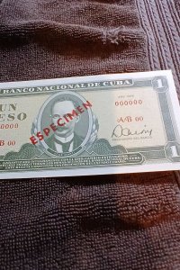 CUBA.1978.JOSE MARTI.BANCO NACIONAL DE CUBA.1 PESO.SPECIMEN.UNCIR..