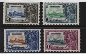 Seychelles 1935 SG128/31 Silver Jubilee mounted mint set of 4