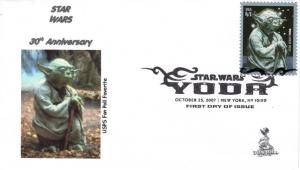 Star Wars/Yoda FDC from Toad Hall Covers!  (#3B)