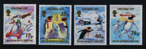 British Antarctic Terr 249-52 MNH Christmas, Penguins, Ships