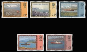 Falkland Islands Dep 1985 QEII Scenes set superb MNH. SG 148-152. Sc 1L48a-1L52a