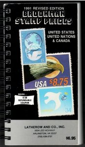 Price Guide of US , Canada & UN Stamps - 1991 Edition by Brookman Stamp Company