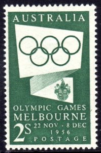 AUSTRALIA 1954 OLYMPIC CIRCLES